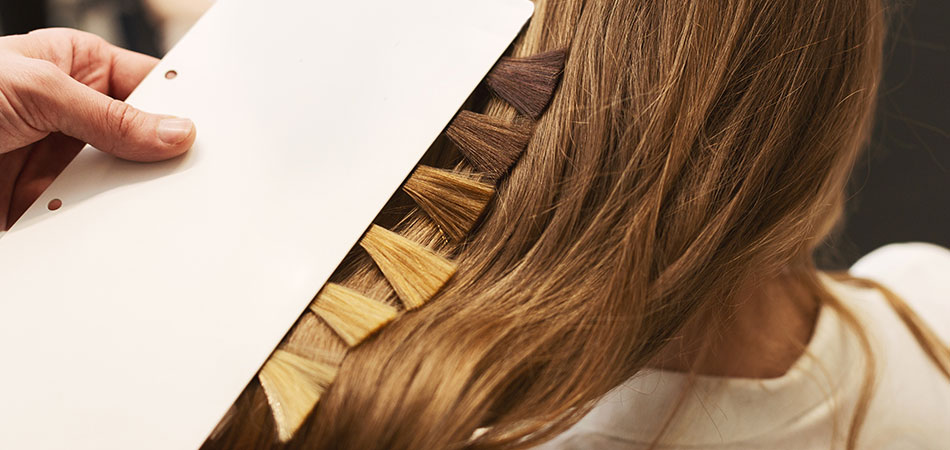 Stylist Choosing Hair Color