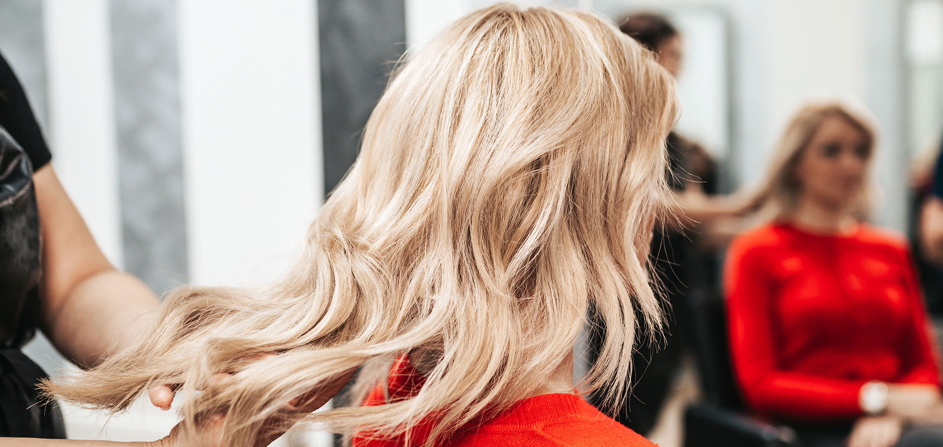 Woman With Hair Stylist